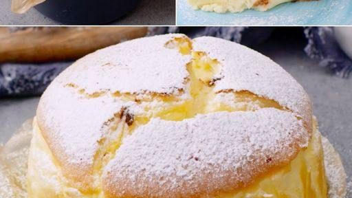 Bara ägg, yoghurt, socker och bakpulver – det här är den fluffigaste kakan någonsin!  4 ägg 100 g socker 50 g majsstärkelse…