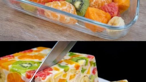 Bara mjölk och frukt – en utsökt dessert utan gelatin