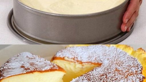 En mycket krämig cottage cheesecake som kan bakas i ugnen på bara 5 minuter.