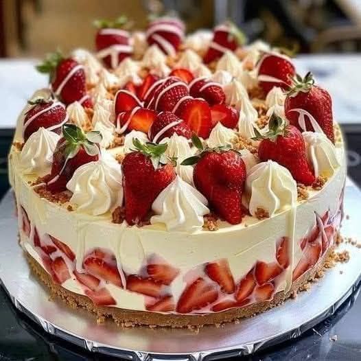 Vit choklad Strawberry Cheesecake