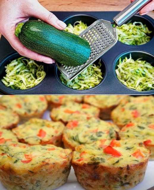 Dessa zucchinimuffins smakar bättre än kött tillagat i ugnen i 10 minuter!