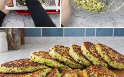 Zucchini- och ostfritters – krispiga och mjuka