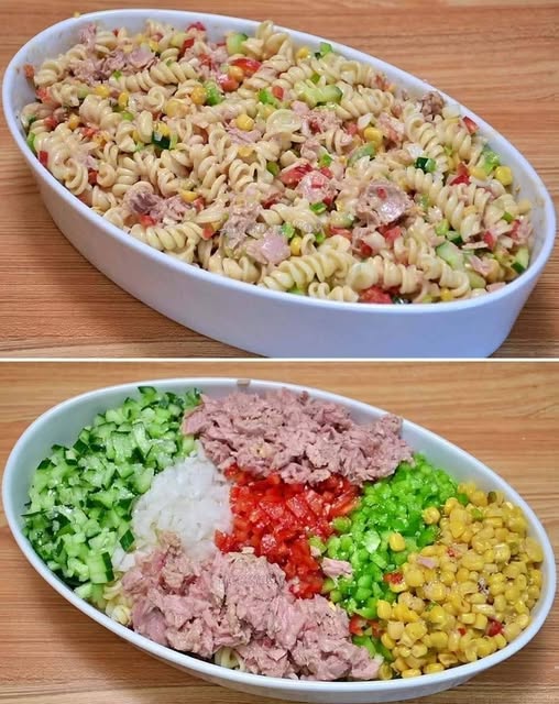 Tonfisksallad med 3 tomater och 220 g fårost