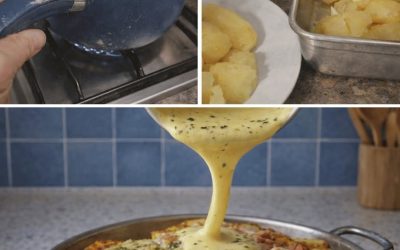 Potatis- och skinkgratäng