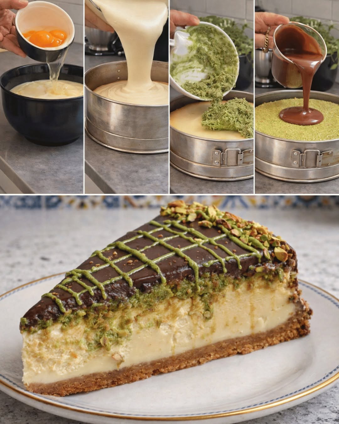 Pistage- och chokladostkaka – Dubai Style Revisited