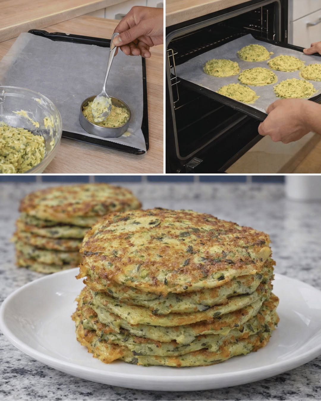 Hälsosamma bakade zucchinifritters: Lätta, krispiga och klara på 30 minuter