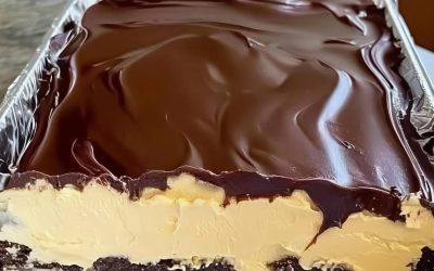 Choklad-éclairkaka utan bakning