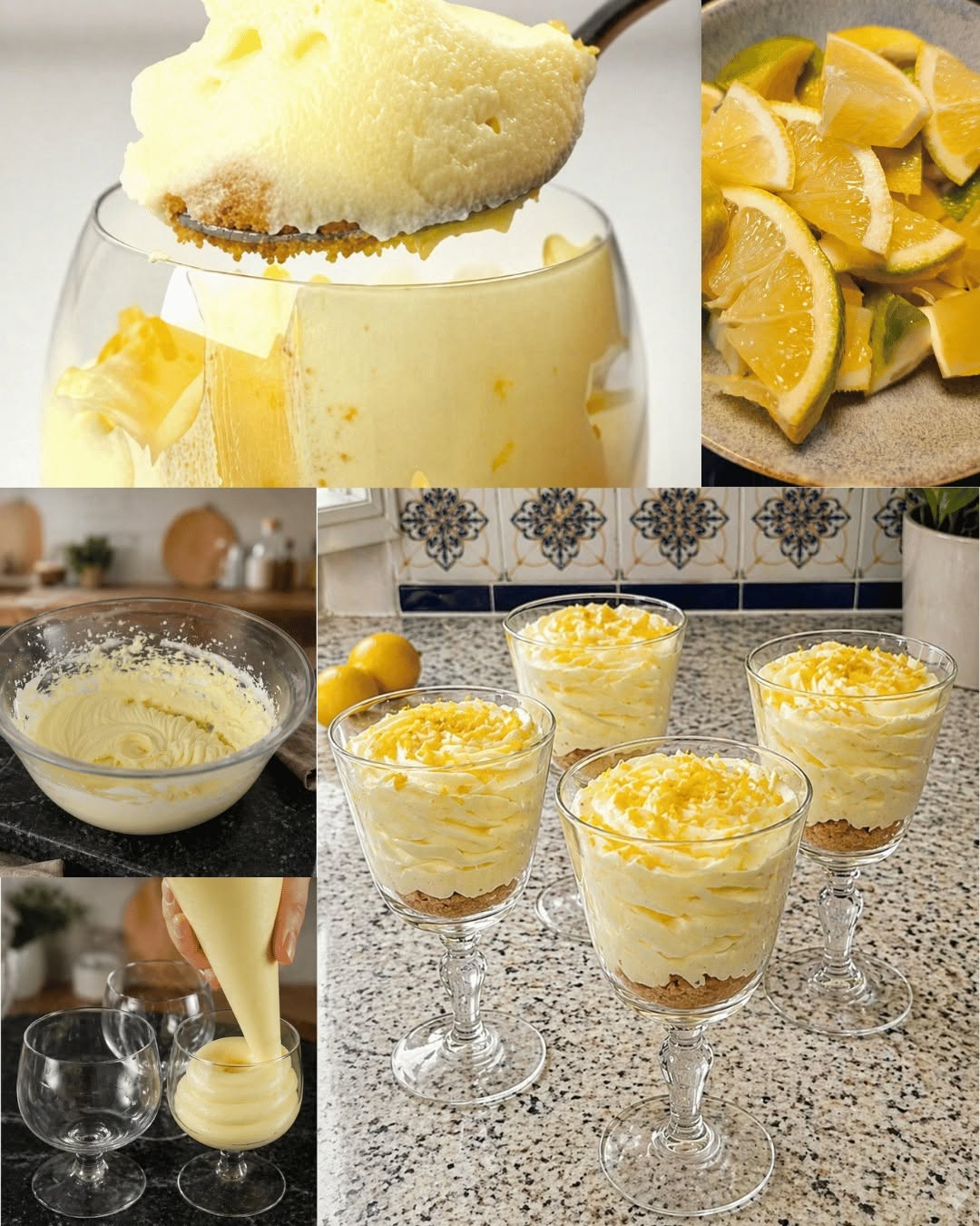Krämig citronmousse på 5 minuter (ingen gräddning krävs)