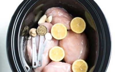 Långkokt kyckling med citron och örter