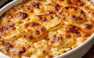 Krämig och smältande traditionell dauphinoisgratäng