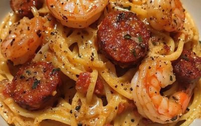 Krämig spaghetti med chorizo