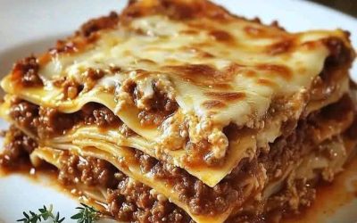Hemgjord lasagne bolognese