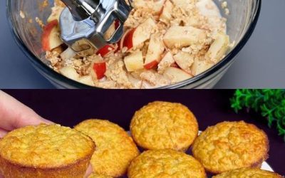Äppelmuffins med 60 g havregryn är bra för viktminskning.