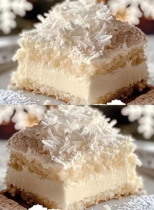 Snökaka med 1 paket pudding, ett måste varje vinter!