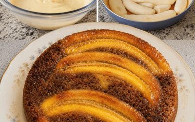 Karamelliserad choklad-banankaka (extremt saftig och mysig)