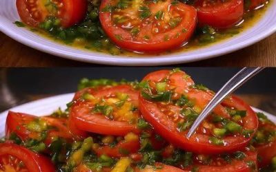 Tomatsallad med örtdressing – fräsch, enkel och full av smak