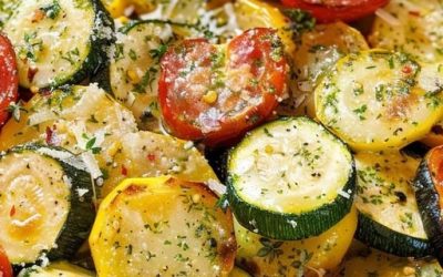 Rostad vitlök, parmesanost, zucchini