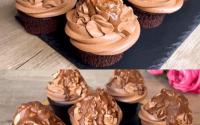 Chokladhasselnötscupcakes – krämiga, saftiga och oemotståndliga