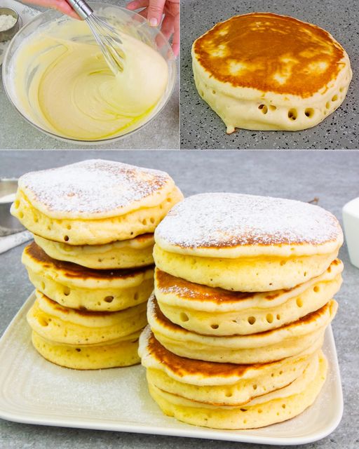 Jag bakar bara mina pannkakor så här nu, amerikanska pannkakor 😋