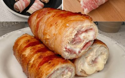 Italienska kycklingrullar med bacon och smält ost 🇮🇹