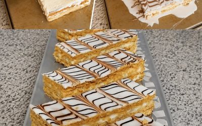 Klassisk Mille-Feuille, fransk bakverksstil
