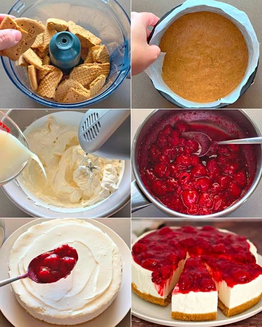 Superkrämig cheesecake med 800 g färskost och låt stå kallt i 30 minuter