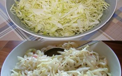 Coleslaw smakar precis som på en grekisk restaurang