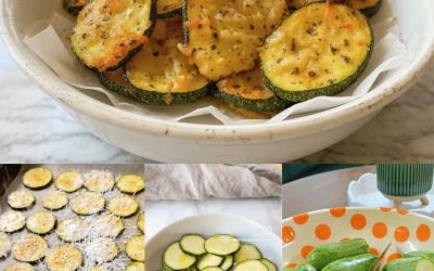 Chips de Courgettes Croustillantes au Four (Option Airfryer) – Recette Saine et Rapide