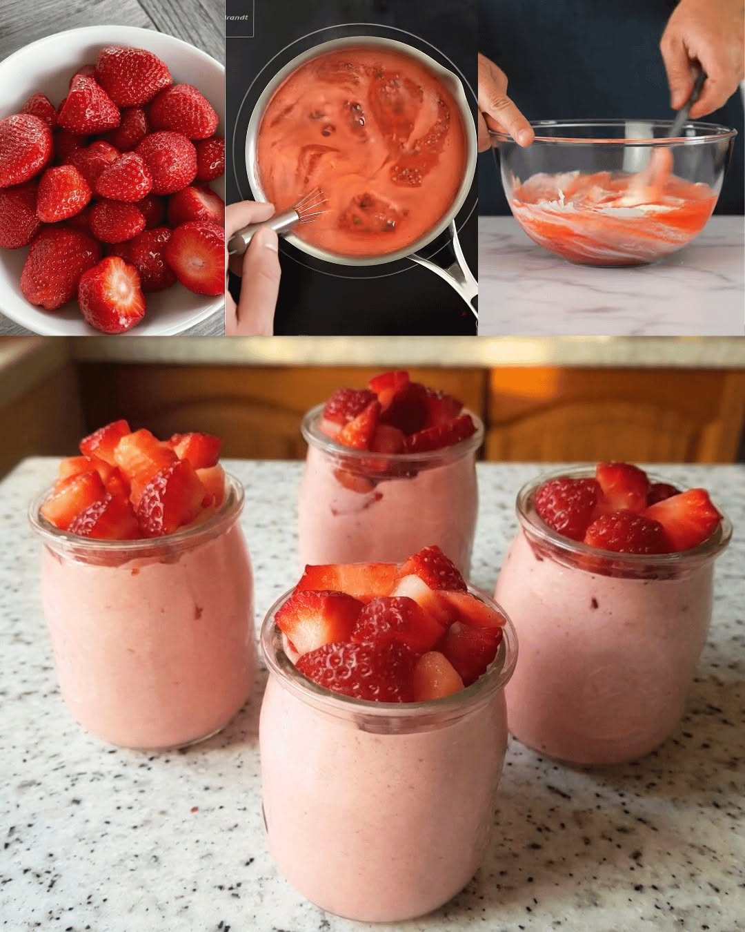 Lätt jordgubbsmousse: en fräsch, luftig och utsökt dessert
