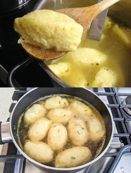 Smälter i munnen läckra semolinadumplings, mormors fantastiska recept, så goda!