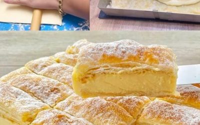 Så läcker vaniljgräddpudding i smördeg med bara 4 ingredienser