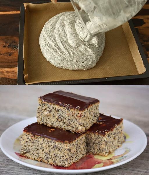Vallmofrökaka med 10 minuters tillagningstid och 250 ml koppar