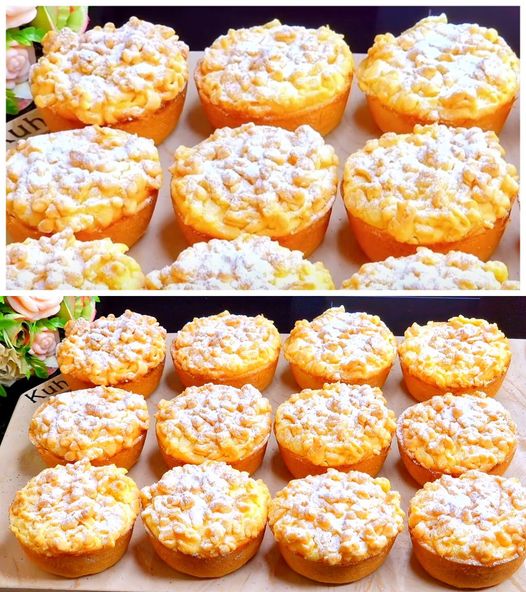 Kvargmuffins med streusel-topping – helt underbart goda 😋