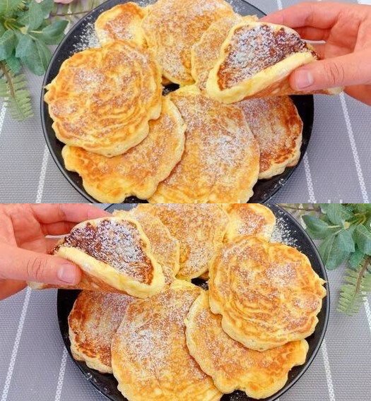 Du behöver ett äpple och 150 ml yoghurt; pannkakorna är klara på 3 minuter 😋