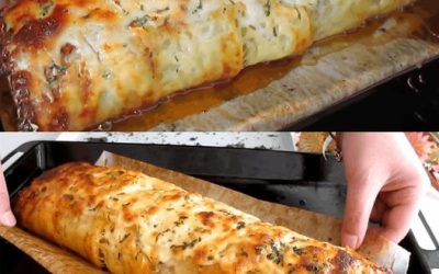 Ostbulle med 500 g köttfärs bakad i ugnen i 30 minuter