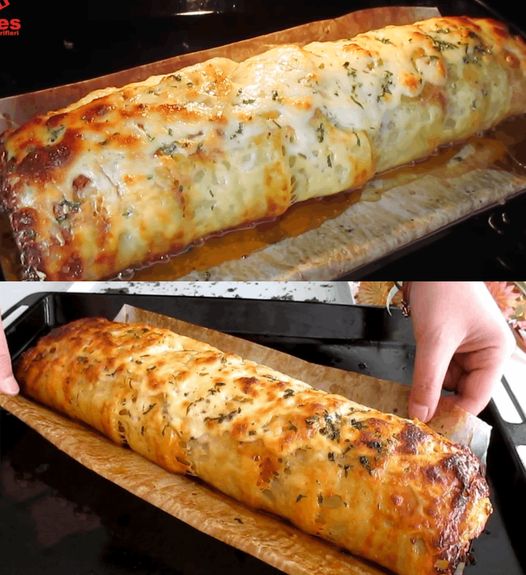 Ostbulle med 500 g köttfärs bakad i ugnen i 30 minuter