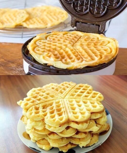 Belgiska vaniljyoghurtvåfflor på 1 minut 😋