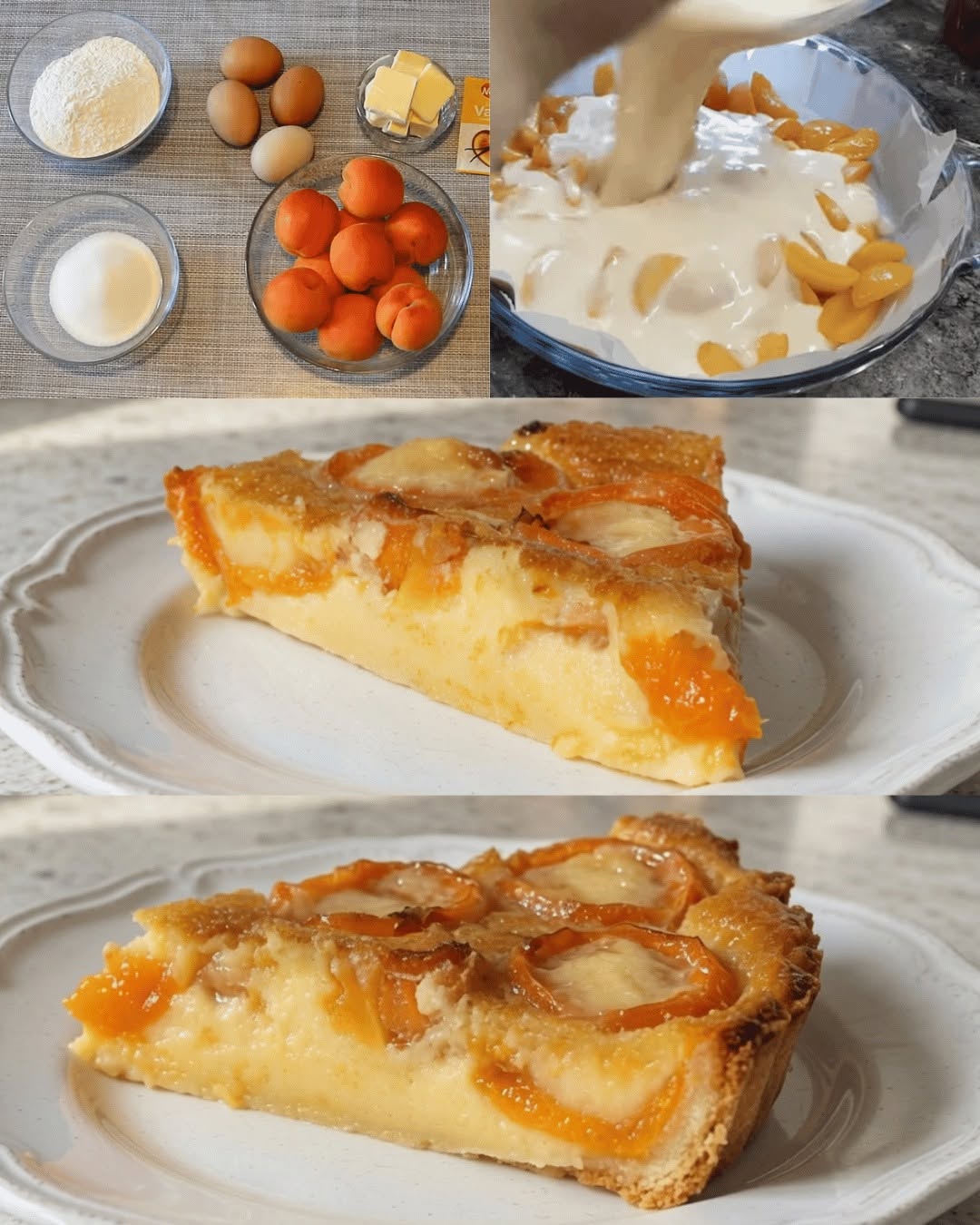 Ultra-smältande aprikos-clafoutis