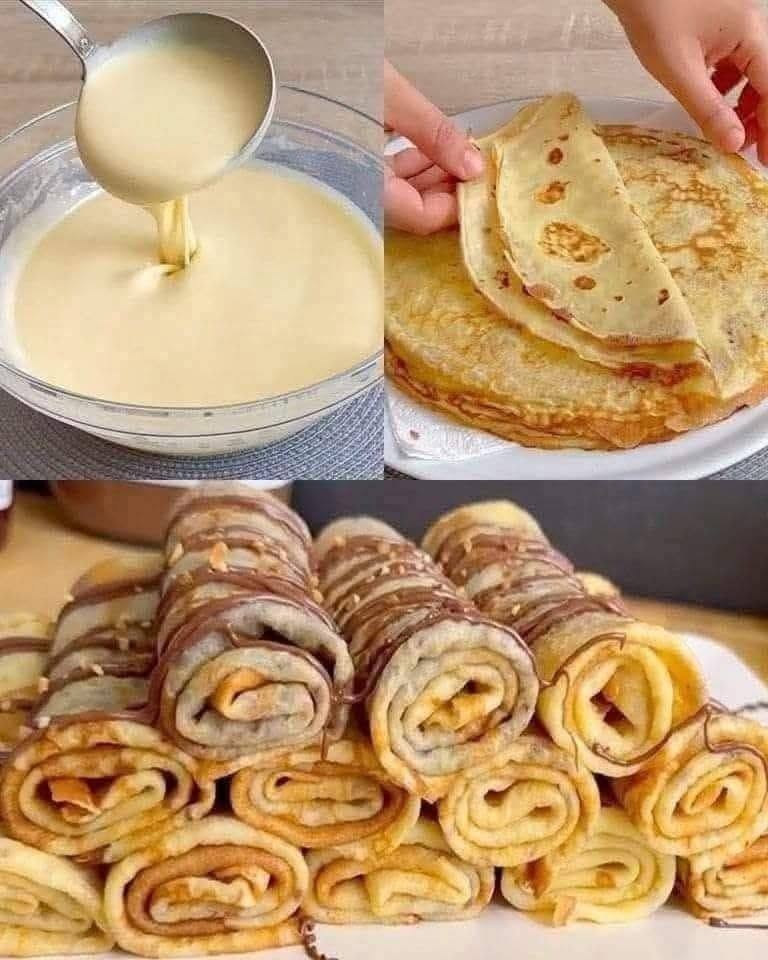 Crêpes är tunna