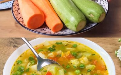 Lätt grönsakssoppa med zucchini och potatis