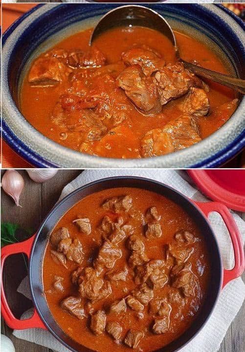 Mormors gamla gulaschrecept med 1 kg nötkött är helt fantastiskt!