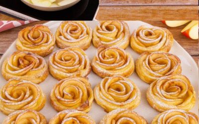 5 ingredienser, 5 minuters arbete och du har lyxiga äppelrosor i smördeg