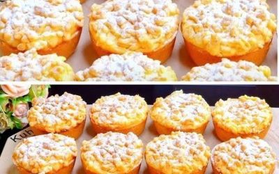 Fantastiska smuldegmuffins med kvarg