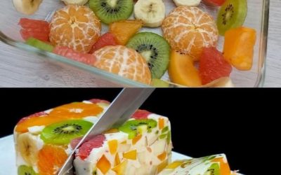Krämig frukt- och mjölkdessert