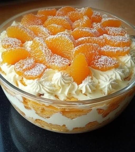 Mandarin tiramisu tillagad på 5 minuter med 250 g pudding!