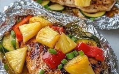 Kyckling- och ananaspaket från ugnen – saftigt, fruktigt & enkelt