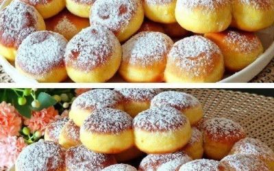 Fluffiga munkar med aprikosmarmelad – precis som från bageriet.