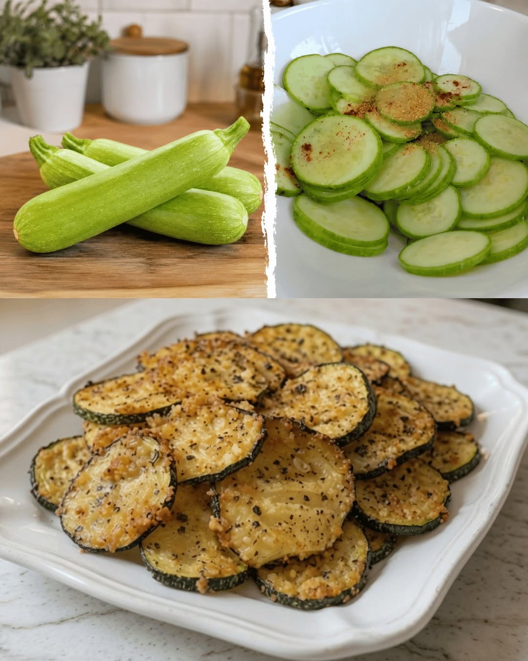 Krispiga ugnsbakade zucchinichips (airfryer-alternativ) – Snabbt och hälsosamt recept
