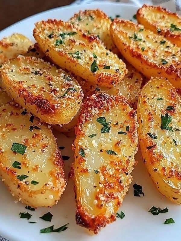 Det bästa och enklaste receptet på skivad potatis från en bakplåt (krispigt, fluffigt, idiotsäkert)