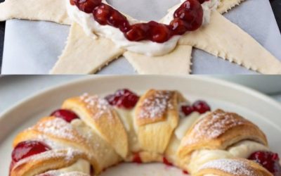 Den här kransen av körsbärs- och färskost håller inte igenom en kafferast.